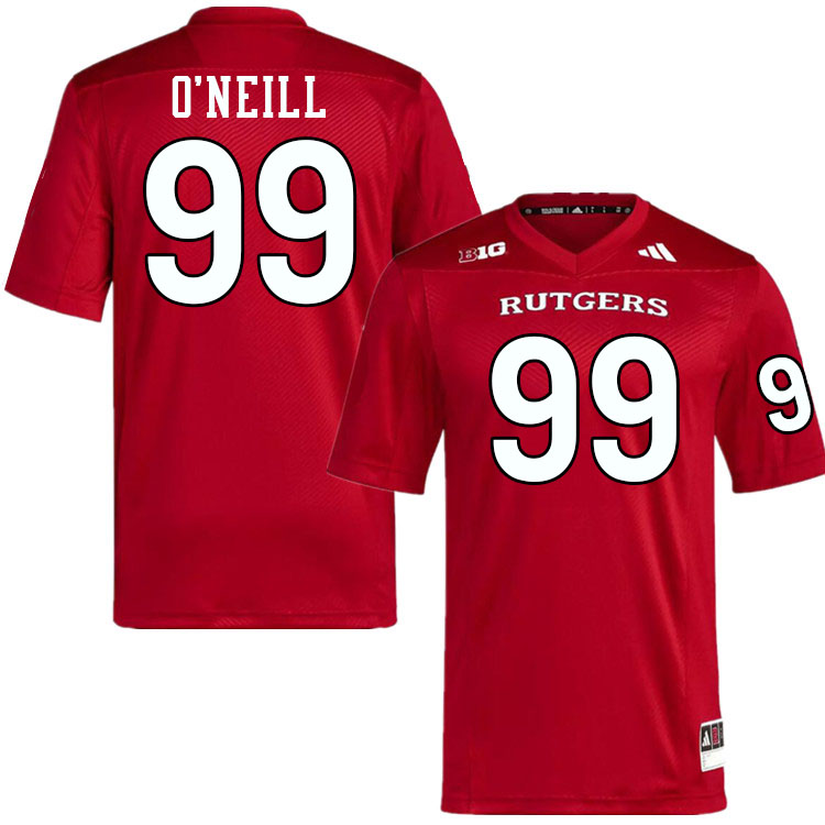 Rutgers Scarlet Knights #99 Eric O'Neill College Football Jerseys,Uniforms-Scarlet